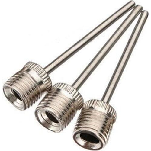 10pcs Sport Ball Inflating Pump Needle For Football Basketball Soccer Inflatable Air Valve Adaptor Stainless Steel Pump Pin