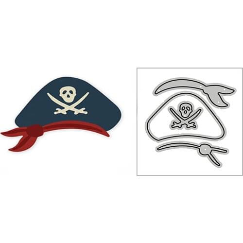 New Hot Pirate Skull Hat 2020 Metal Cutting Dies for DIY Scrapbooking Paper and Card Making Decorative Embossing Mold No Stamps