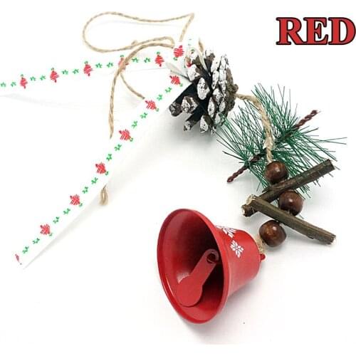 Christmas ornaments 1pc windbell for natural handmade craft steel bells Christmas tree decorations for home 2020 merry christmas