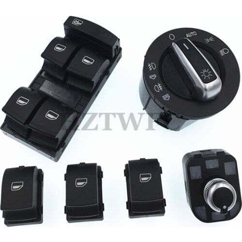 New Window Headlight Mirror Switch 4F0959851 4F1941431E 4F0959565 4F1 959 855 For AUDI A6 S6 C6 RS6 A6 Allroad Quattro A3 Q7