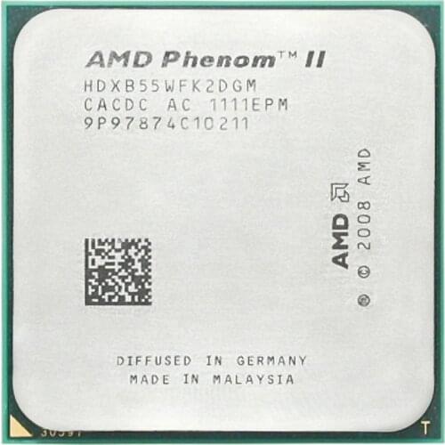 AMD Phenom II X2 B55 CPU Processor Dual-Core 3.0Ghz/ 6M /80W / 2000GHz Socket am3 am2