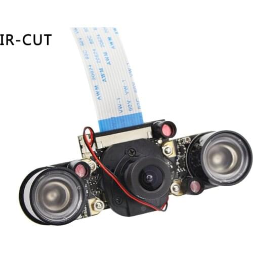 Raspberry Pi Camera IR-CUT 5MP Night Vision Camera Module for Raspberry Pi 4 Model B/3B+/3B/Zero for 3D Printer Monitoring