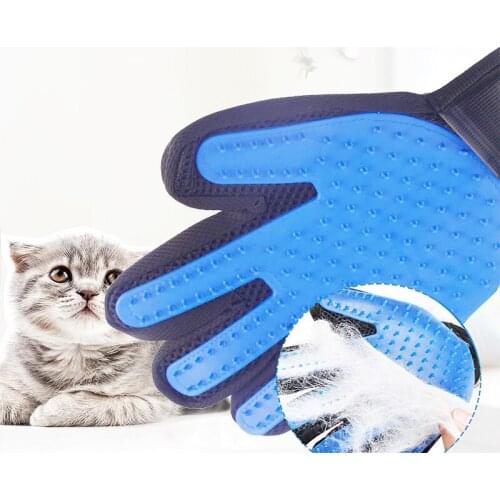 Cat Gloves Pet Grooming Cleaning Brush Pet Hair Deshedding Brush Comb Dog Grooming Cleaning Massage Glove Dog Accessories