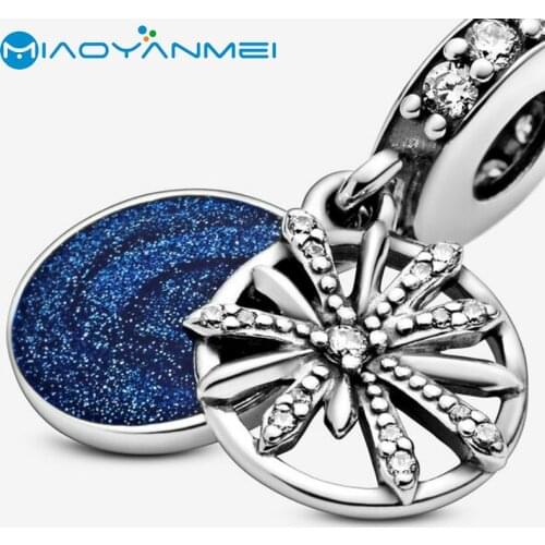 925 Sterling Silver Beads Sparkling Wish Dangle Charm Fit Original Pandora Bracelets Women DIY Fashion Jewelry
