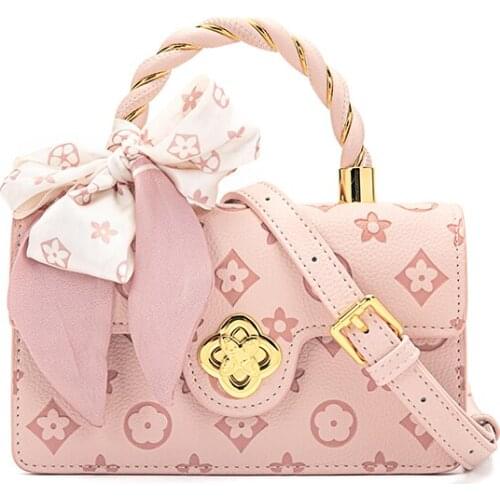 Crossbody bag bolso elegante de mujer min flower print hand bag crossbody