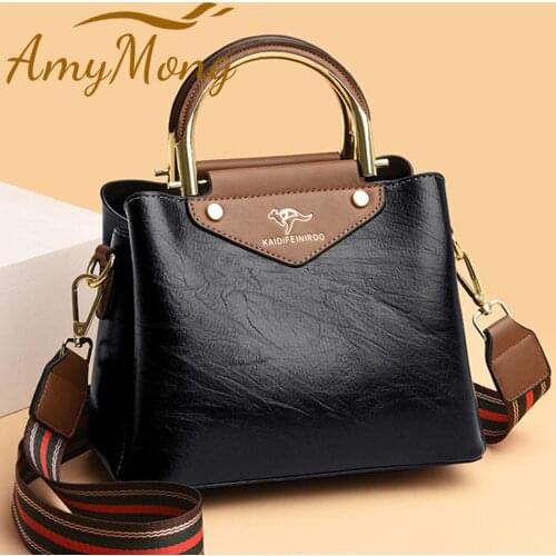 3 Layers Large Capacity Luxury Handbags Purses Women Designer High Quality Leather Handle Casual Tote Bag Shoulder Messenger Sac