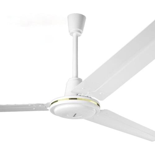 GY Ceiling Fan Household Fan Iron Leaf 56-Inch Living Room Dining Room Dormitory Industrial Drop Fan Mute Strong Wind