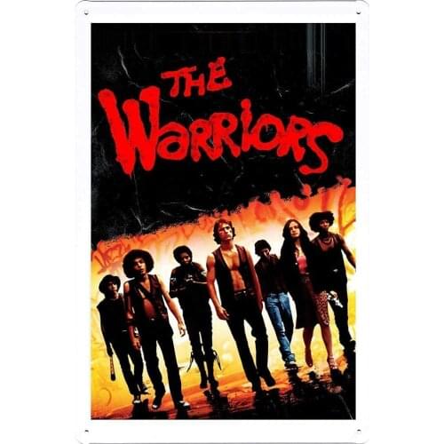 Tin Sign The Warriors Film Movie Metal TIN Sign Poster Wall Plaque