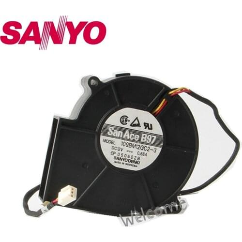 109BM12GC2-3 DC 12V 0.68A 97x97x33mm Server Square cooling fan