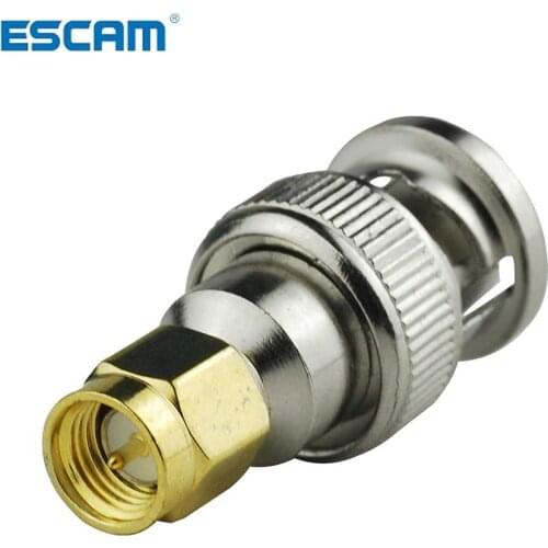 2pcs RF coaxial coax adapter SMA male to BNC male