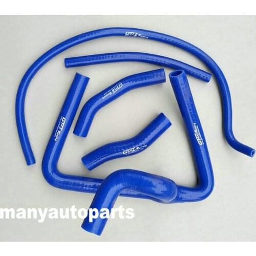 For Honda CR250R CR 250 R 2-stroke 2000 2001 00 01 silicone radiator Y hose BLUE