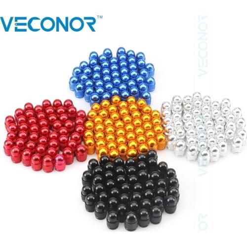 240PCS Multi Colors Aluminum Bullet Style Auto Car Tyre Valve Caps Motorcycle Bicycle Wheel