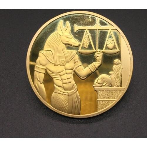 Egypt Death Protector Anubis Coin Egyptian God Of Death Commemorative Coins