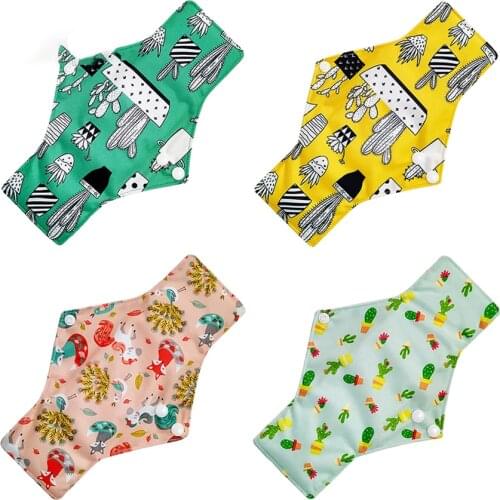 1pcs 250mm Bamboo Fiber Sanitary Pads Reusable Cotton Pads Comfortable Breathable Menstrual Pads for Girls Woman Heavy Flow