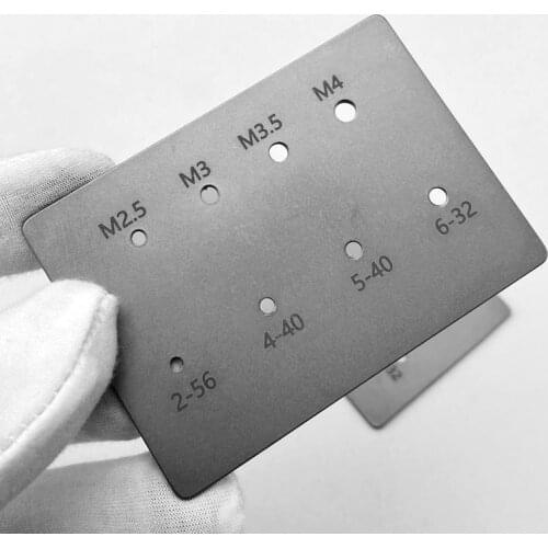 1piece Screw Measuring Ruler, Thread Measuring Card, DIY Tool Accessories, DIY Folding Knife Screw Measuring Tool Card