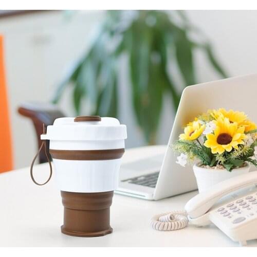 Mini Portable Folding Food Grade Silicone Water Cup Foldable Water Bottle Outdoor Travel Telescopic Collapsible Drinking Cup