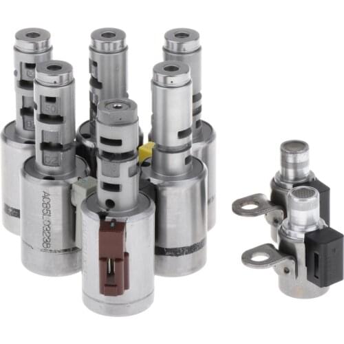 8pcs/set Auto Transmission Solenoid Repair Parts Kit Fit for Audi TT 03-06 1.8L 6-Speed FWD/AWD