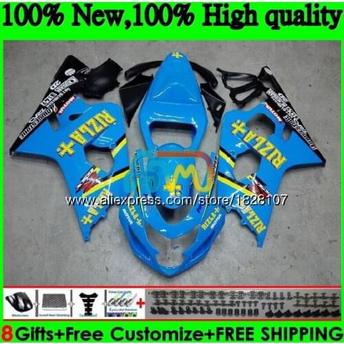 K4 Body For SUZUKI GSX-R750 GSXR 600 750 R750 04 05 36BS.30 GSXR-600 GSXR600 600CC 750CC GSXR750 2004 2005 Fairing RIZLA blue