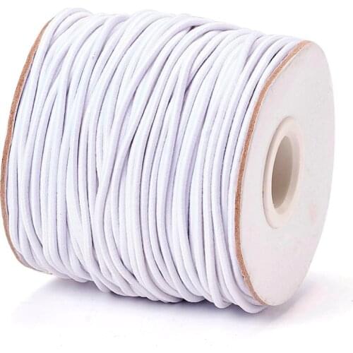Pandahall 40m/roll 2mm Round Elastic Cord Beading Stretch Thread String Rope for DIY Jewelry Bracelet Necklace Making Accessory