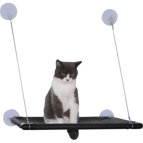 Pet Cat Hammock Window Cat Bed Cat Window Seat Perch Space Saving Pet Hanging Bed Bearing 26kg Cat Sunny Seat Window Mount