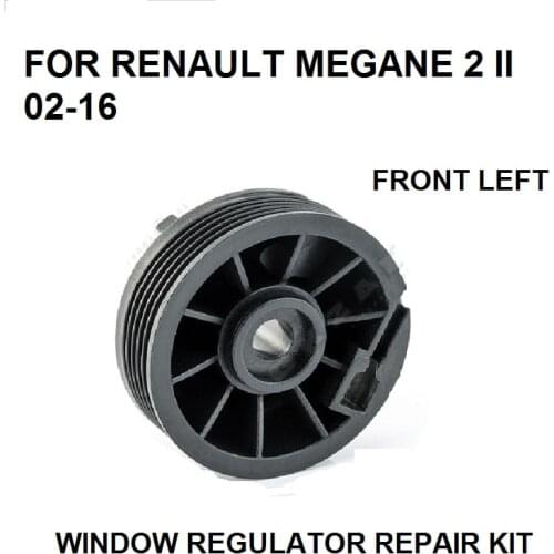 FOR RENAULT MEGANE 2 II 2002-2016 &MODUS WINDOW REGULATOR PULLEY ROLLER FRONT LEFT REPAIR KIT