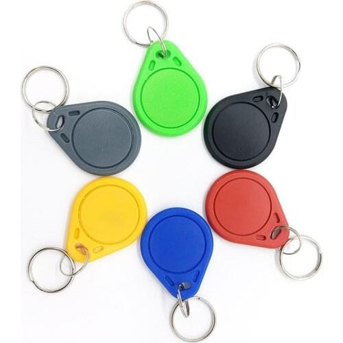 Wholesale 1000pcs RFID Tag Re-writable NFC Tag 13.56MHz Mif1 S50 Key Fobs For Access Control System