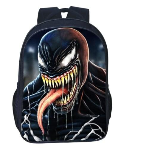16 Inch Venom 3D Printing Children School Bags Orthopedic Backpack Kids School Boys Girls Mochila Infantil Catoon Bags