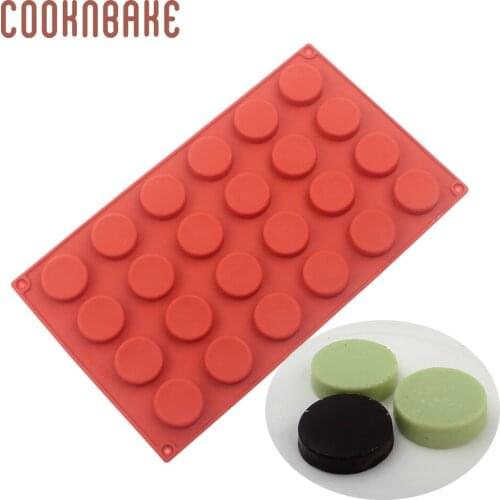 COOKNBAKE silicone mold for cake biscuit round chocolate candy jelly form cake decoration tool 24 hole cookies pastry bakeware