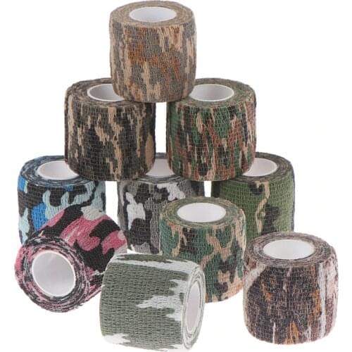 Waterproof Non Slip Stealth Tape Multi Functional Camo Tape Non Woven Selfadhesive Camouflage Hunting Paintball Airsoft Rifle