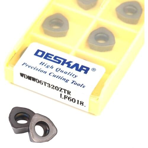 WDMW06T320ZTR LF6018 Carbide CNC lathe turning tool insert Milling blade Finishing milling cutter For processing stainless steel