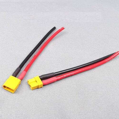 Xt30 Connecting Line Amass Xt30 Plug 10cm Male with Cable Adapter Head Silicone Cable FPV Crossing Machine