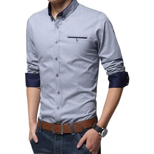 ZHUISHU Men's Cotton Shirts