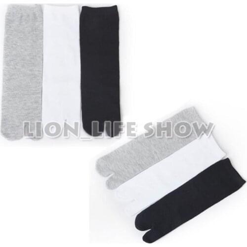 1 Pair Unisex Japanese Kimono Geta Clog Flip Flop Cotton Tabi Socks Split Toe BO
