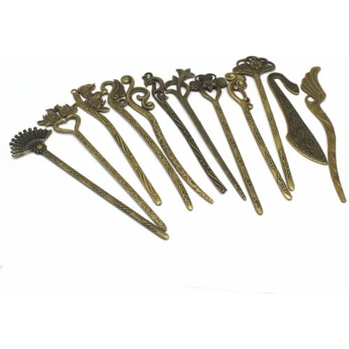 1 PCS Antique Bronze Antique Silver Color Bookmarks Vintage Metal Zinc Alloy Bookmarks Settings For Jewelry Making