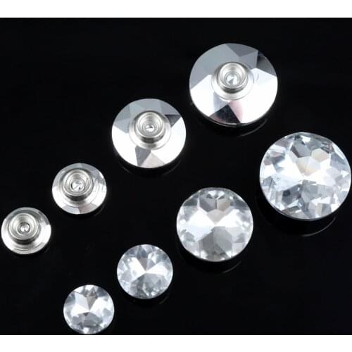 10sets Crystal Buckles Glass Buttons Diamond Nails Decorative Pins Knot 16mm/18mm/25mm/30mm Decoration Pushpins tacks boxes wine