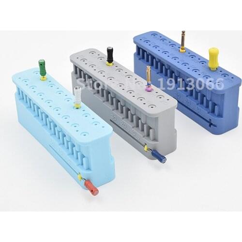 3 PCS Dental Endo Measuring Autoclavable Dentist Instrument Ruler Products Endodontic Block Files