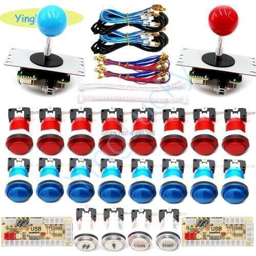 Arcade Joystick DIY Kits USB LED Encoder sanwa 8YT Joysticks Controller LED Illuminated Push Button for Game Accessories