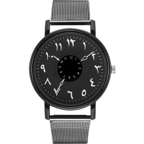 Men Watches Luxury Famous Brand Women Stainless Steel Mesh Watch Men Sports Turntable Leather Quartz Watch Relogio Masculino Hot