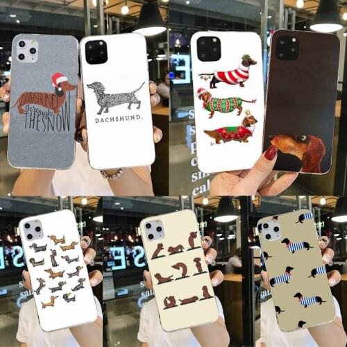 Dachshund Teckel Dackel Dog poster Phone Case for iPhone 11 pro XS MAX 8 7 6 6S Plus X 5S SE 2020 XR cover