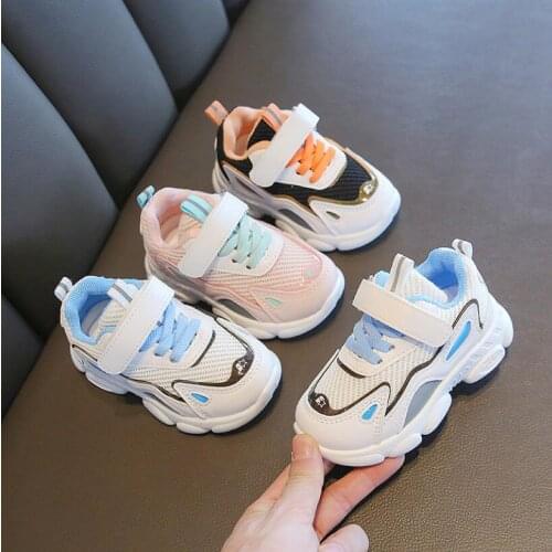 Children Shoes 2021 New Toddler Boys Girls Sport Shoes Reflective Shoelace Breathable Outdoor Tennis Fashion Kids Sneakers