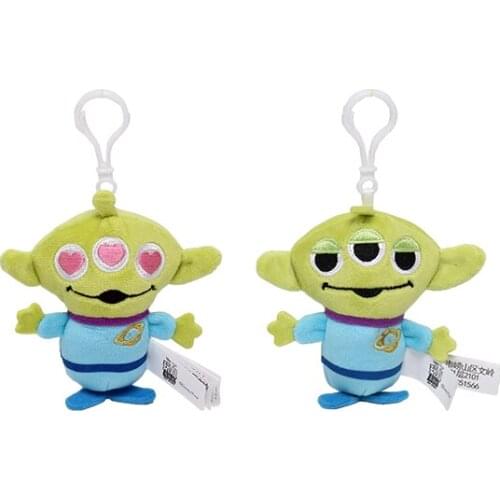 Disney Original Toy Story 4 Alien Plush Toy Keyring 8.5cm