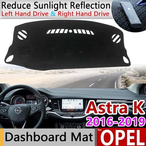 For Opel Astra K 2016 2017 2018 2019 Anti-Slip Mat Dashboard Pad Sunshade Dashmat Protect Carpet Car Accessories Vauxhall Holden