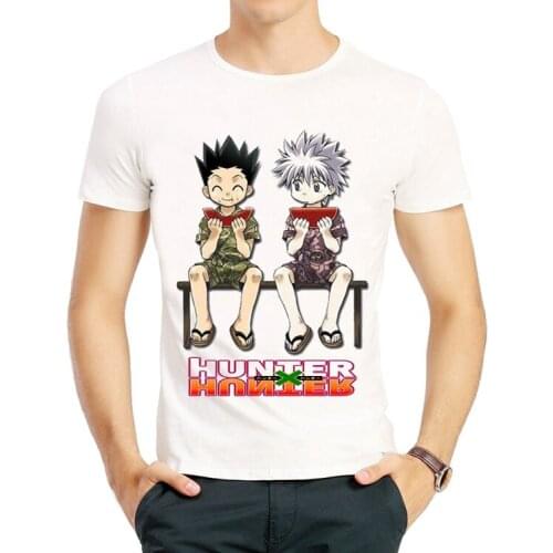 HUNTER X HUNTER Cosplay T-shirt Gon Freecss Killua Zoldyck Kurapika Cartoon Print T Shirt Summer Short Sleeves tshirt Top Tee