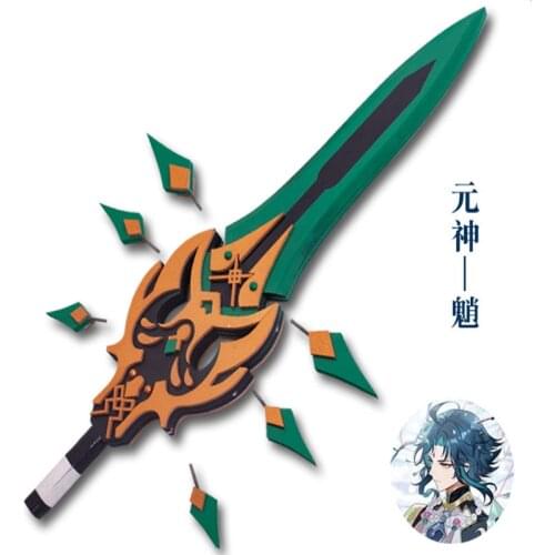 Game Genshin Impact Xiao Props Sword Spear Cosplay Carnaval Costume New Years Christmas Costume Daily Service