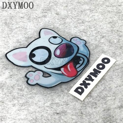Pet Dog Cute Animal Car Stickers Naughty Motorcycle Bike Skateboard Funny Vinyl Decals