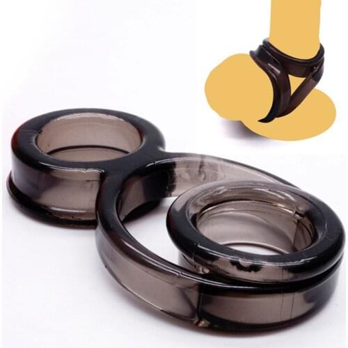 Mens Penis Ring Balls Scrotum Binding Dick Sleeve Strapon Erection Delay Ejaculation Penisrings Lover Erotic Sex Toys For Men