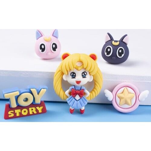 Cartoon Charm Pendants Flatback Resin Beads Phone Cup DIY Embellishment Craft Hairpin Ornaments DIY Jewelry Making Accessories