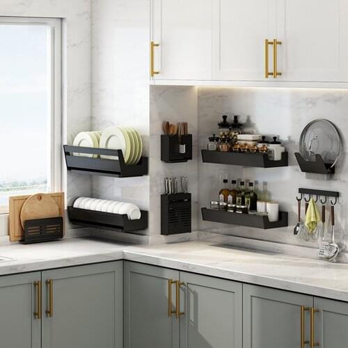 ADOREHOUSE Kitchen Organizer Dish Drain Rack Pot Lid Supplies Bowl Plate Holder Knife Shelf Kitchen Accessories Organizer