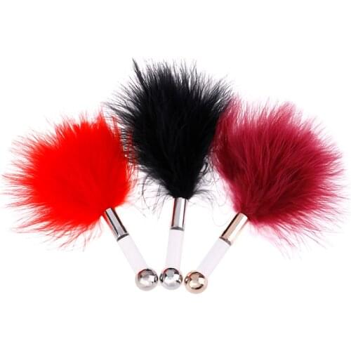 Couple Flirting Feathers Stimulating Sex Toys For Women Men Erotic Tickler Nipple Flirt Toy Colorful Feather Adult Game Supplies