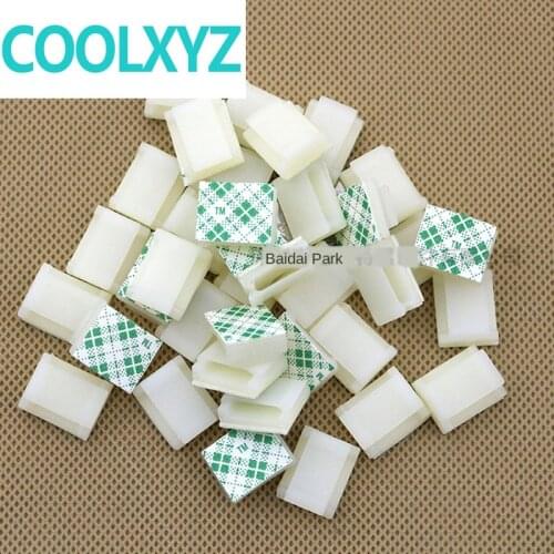 Self-adhesive wire fixing base fixing clamp, cable clamp, cable clamp, chassis cable management clamp FC-1 FC-2 50PCS